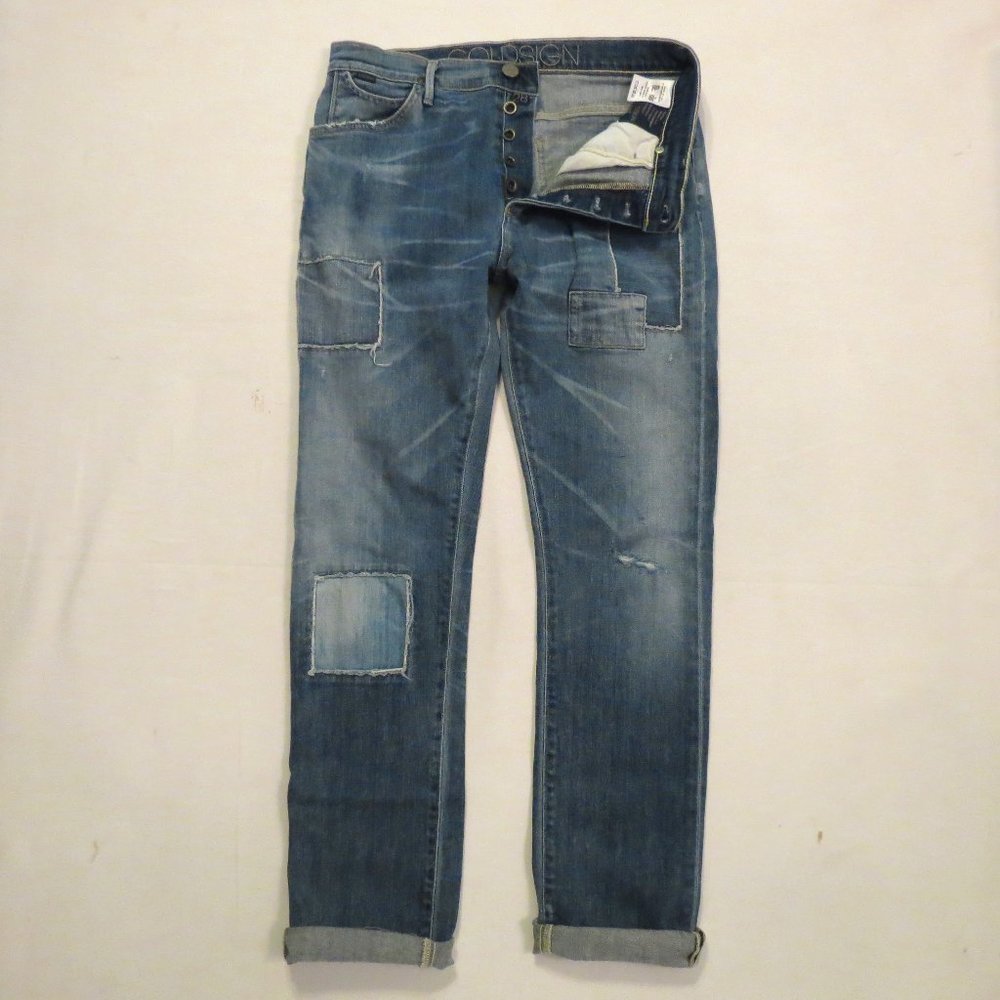 Goldsign Blue Straight Leg Women Jeans